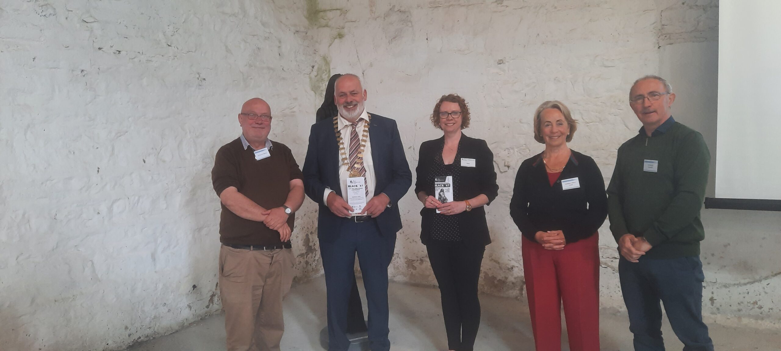 L-R: Gerard Moran, Cathaoirleach Peter Keaveney, Clare Lowery, Kathleen Villiers-Tuthill, Christy Cunniffe